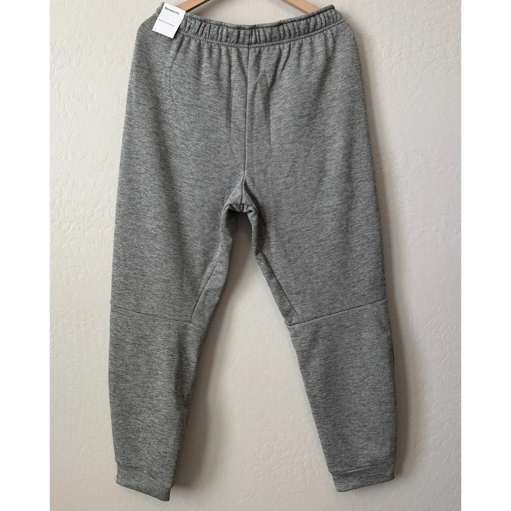 Nike Mens Therma-FIT Training Pants Charcoal Grey Fleece Joggers‎ Large NWT